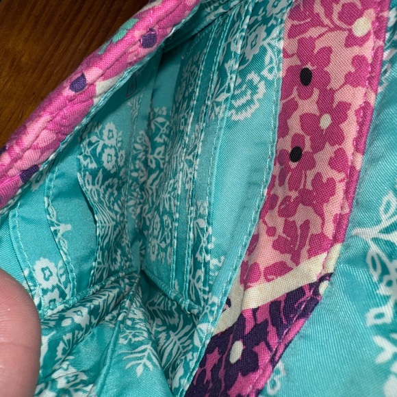 Vera Bradley Pink and Purple Quilted Crossbody Bag - Picture 4 of 7